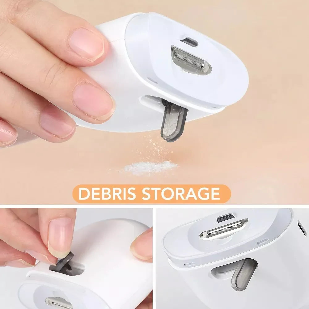Safety Electric Nail Clipper Automatic Thick Nails Trimmer Professional Tool US
