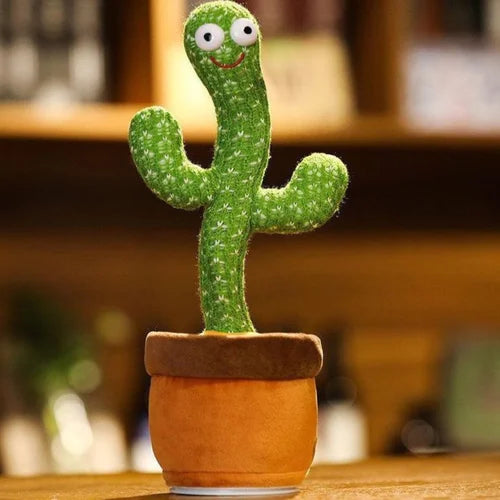 Dancing Cactus Plush Toy Doll Electronic Recording Shake with Song Funny Gift US