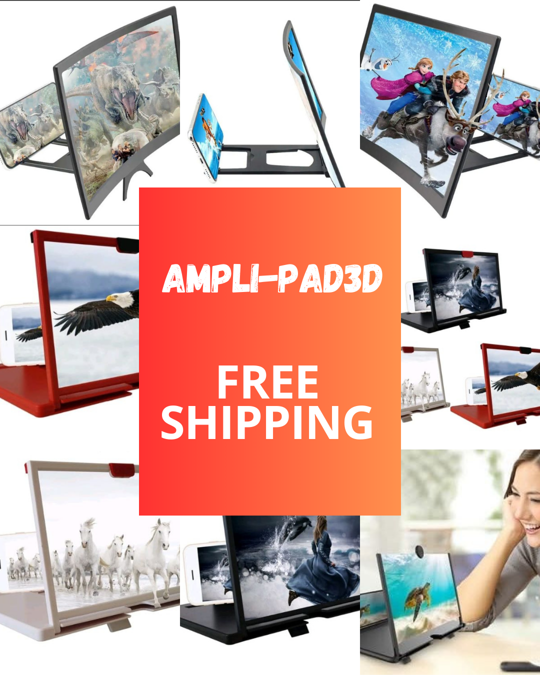 3D SCREEN AMPLIFIER FOR CELL PHONES