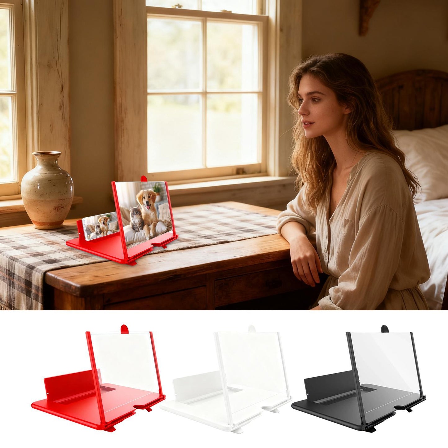 3D SCREEN AMPLIFIER FOR CELL PHONES