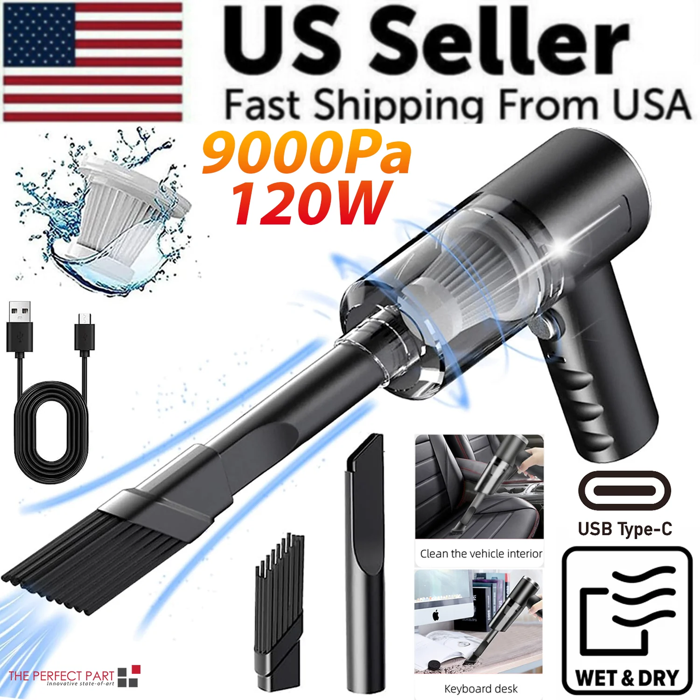 120W Cordless Mini Vacuum Cleaner